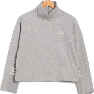 ADIDAS MOCK NEVK BACK ZIP SWEATSHIRT